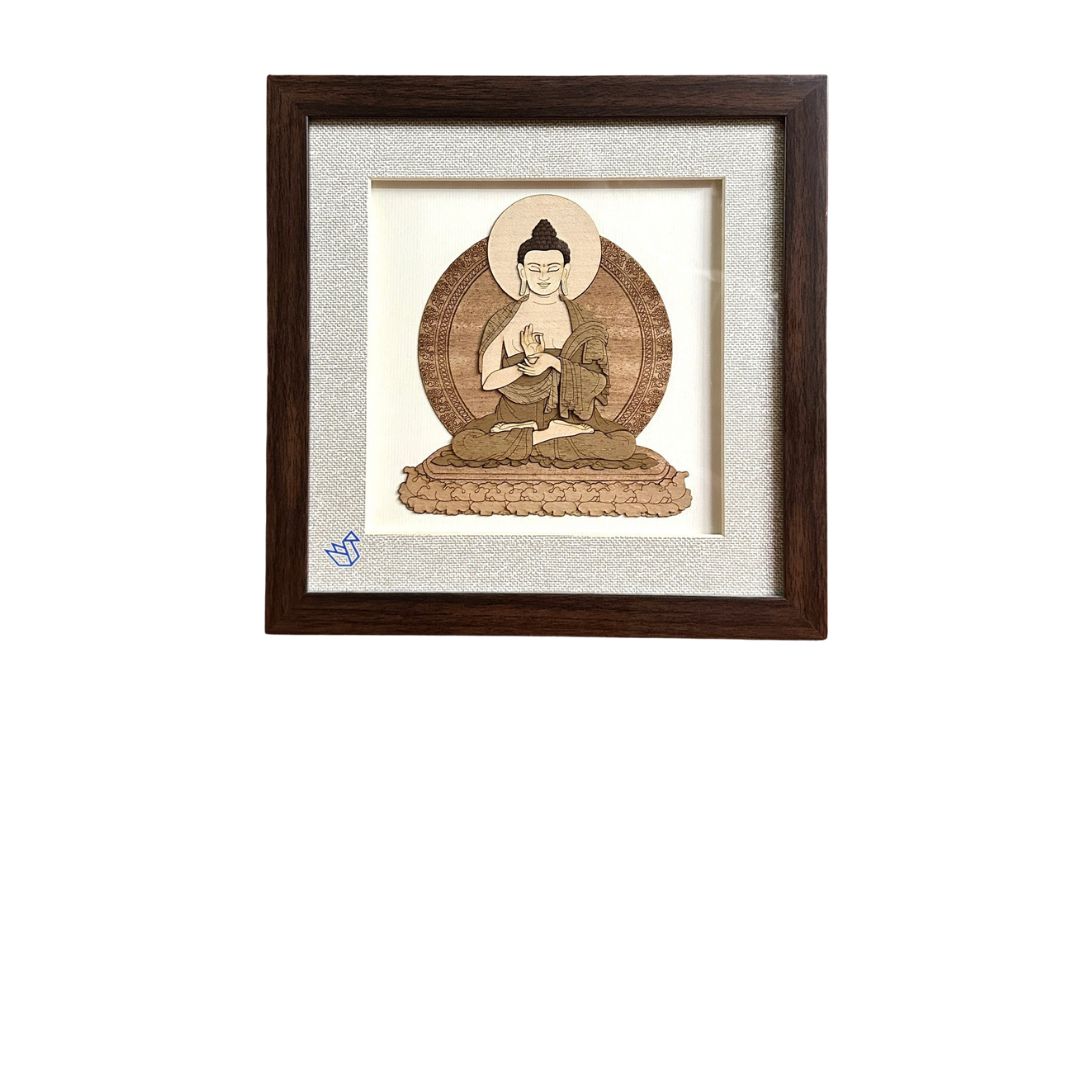 Buddha 3D Art Wooden Frame Unique Craftsmanship Corporate Gifts Tamrapatra