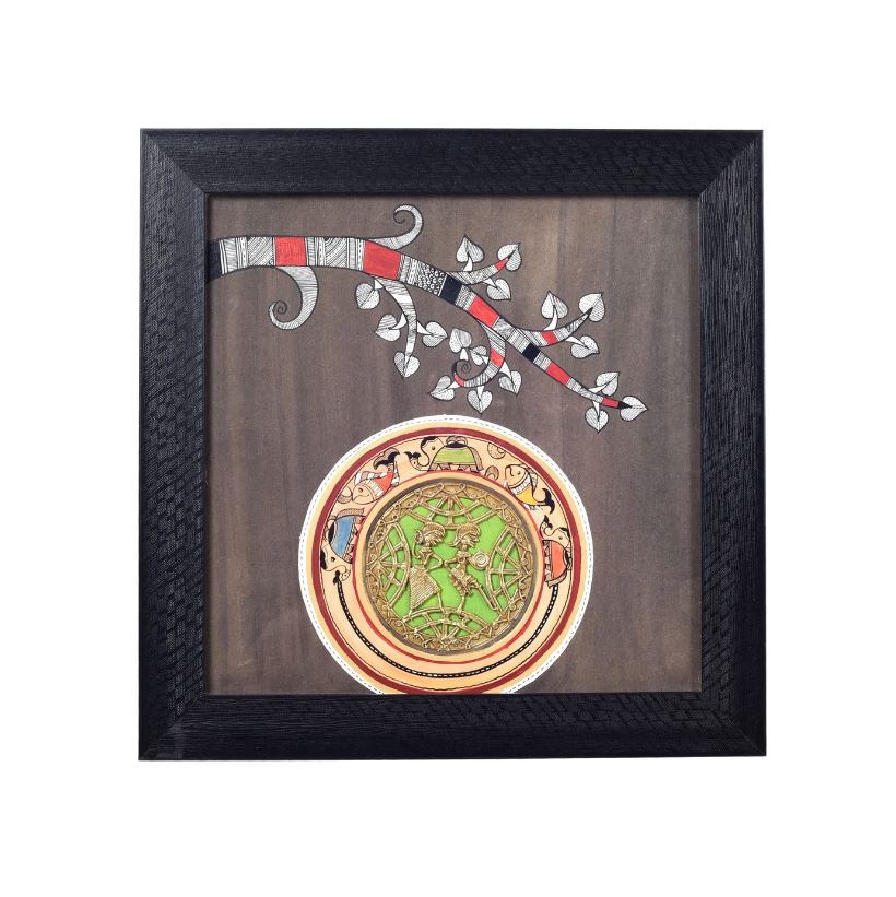 Dhokra Warli Painting Of Tribal Lifestyle Best Wall Hanging Décor Attraction By Tamrapatra - Tamrapatra
