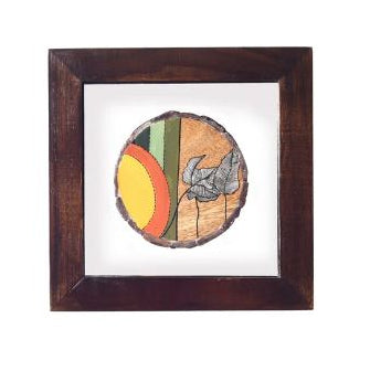 Hand Paintings In Frame With Mirror Glass On Wood Various Designs By Tamrapatra - Tamrapatra