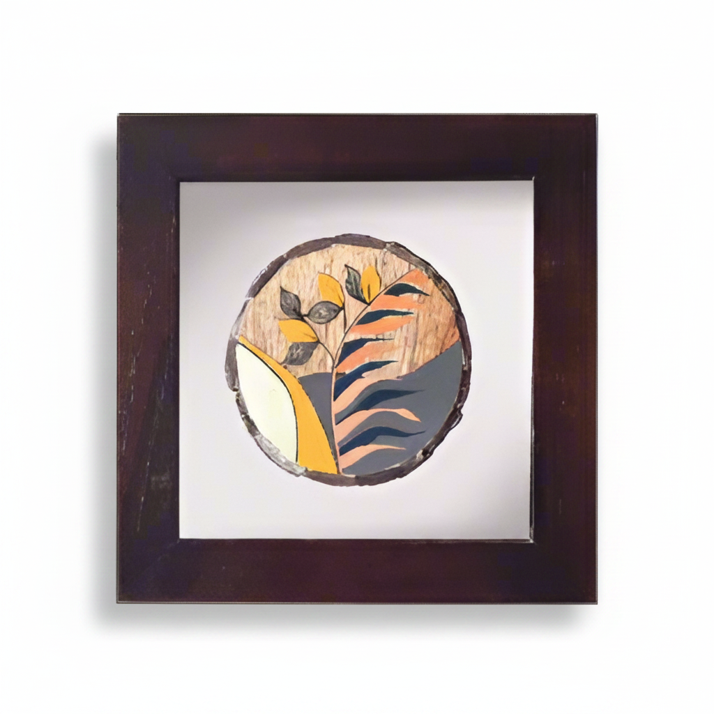 Hand Paintings In Frame With Mirror Glass On Wood Various Designs By Tamrapatra - Tamrapatra