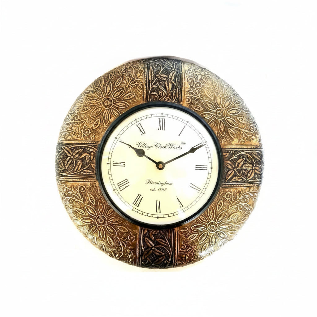 Classic Floral Theme Wall Clock For Suits Every Corner Of Your Space Tamrapatra - Tamrapatra