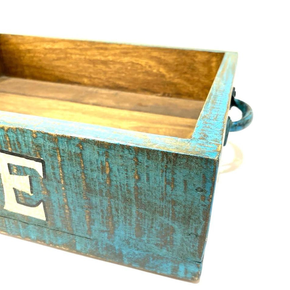 Big Wooden Tray With Premium Handles Vintage Rustic Finish Theme By Tamrapatra - Tamrapatra