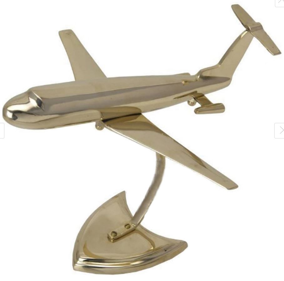 Brass Aero Plane Jet Masterpiece Limited Stock Collectible Handmade By Tamrapatra