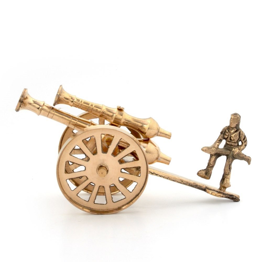 Brass Cannons In Various Sizes Souvenir Antique Showpiece By Tamrapatra