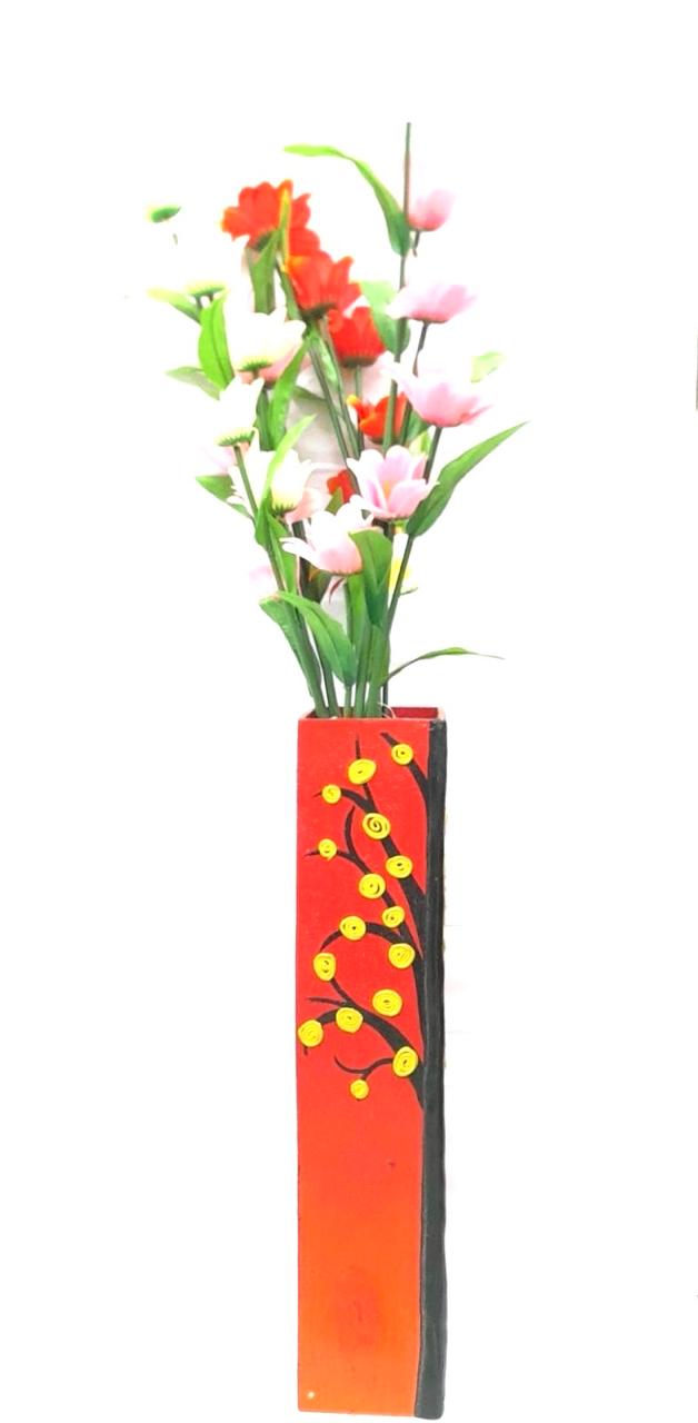 Wooden Pots Designs With Beautiful Shades For Home Office By Tamrapatra