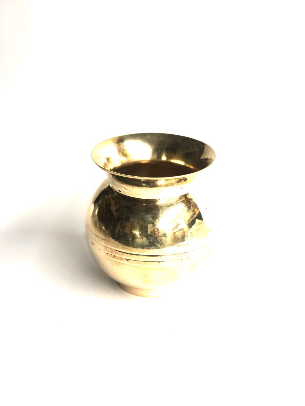 Brass Lota Pooja Accessories Kalash Antique Creations By Tamrapatra