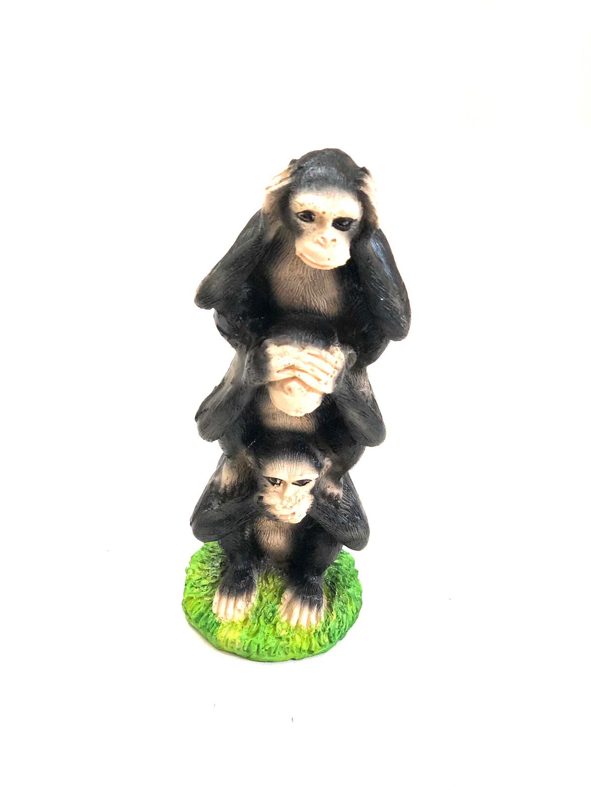 Iconic 3 Monkeys Inspired From Gandhiji's Famous Quotes Décor From Tamrapatra