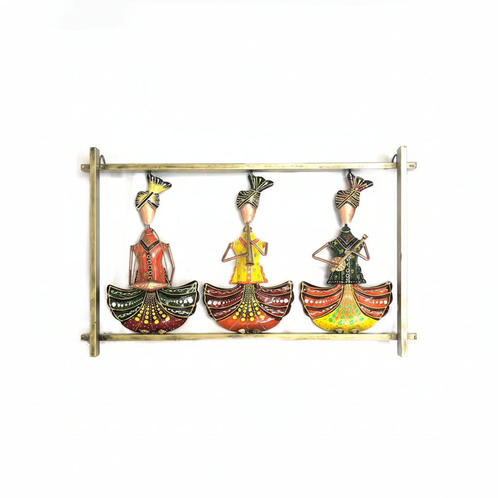 3 Sitting Musician Sardar Frame Indian Theme For Beautiful Homes By Tamrapatra - Tamrapatra