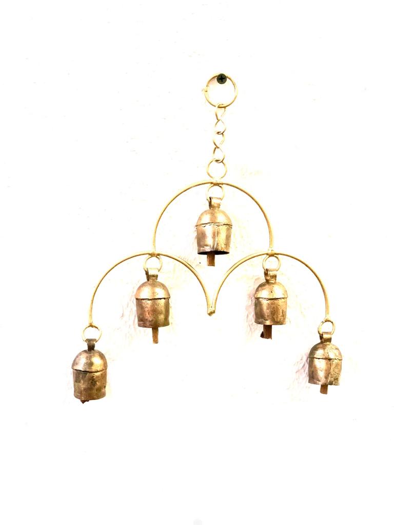 Metal Bells Hanging Wind Chimes Handmade In Quirky Designs From Tamrapatra