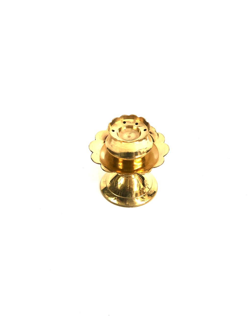Incense Stick Holder Brass Various Shapes Pooja Decoration Tamrapatra