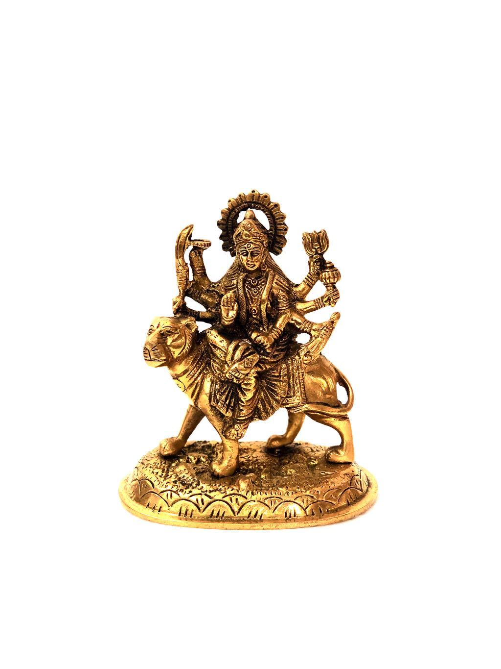 Ambe Maa 'Hindu Goddess Ambika' Brass Idol Collection Tamrapatra - Tamrapatra