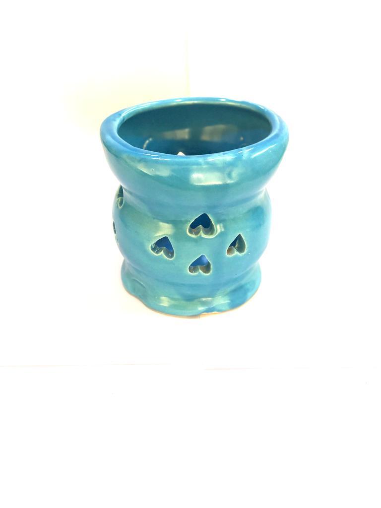 Star Designed Candle Holder With Classic Bright Colors Lights By Tamrapatra