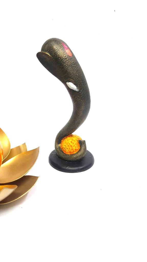 Resin Ganesha Sleek Design Range On Stand With Stone Effect By Tamrapatra