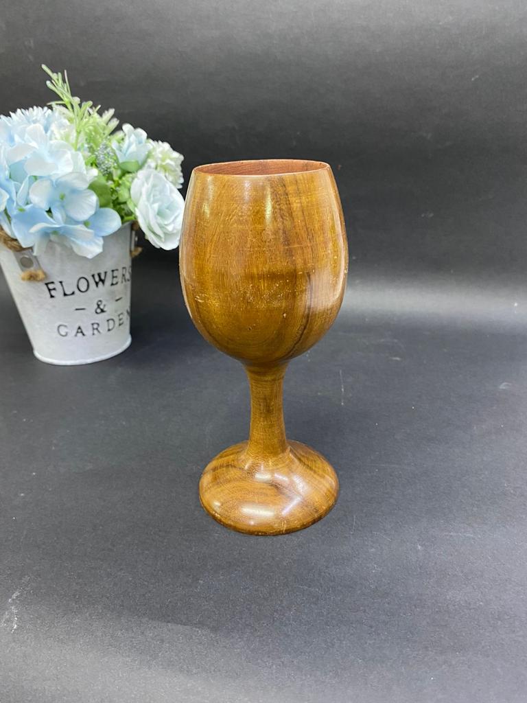 Classy Wooden Wine Glass Elegant Kitchen Dinning Accessories From Tamrapatra