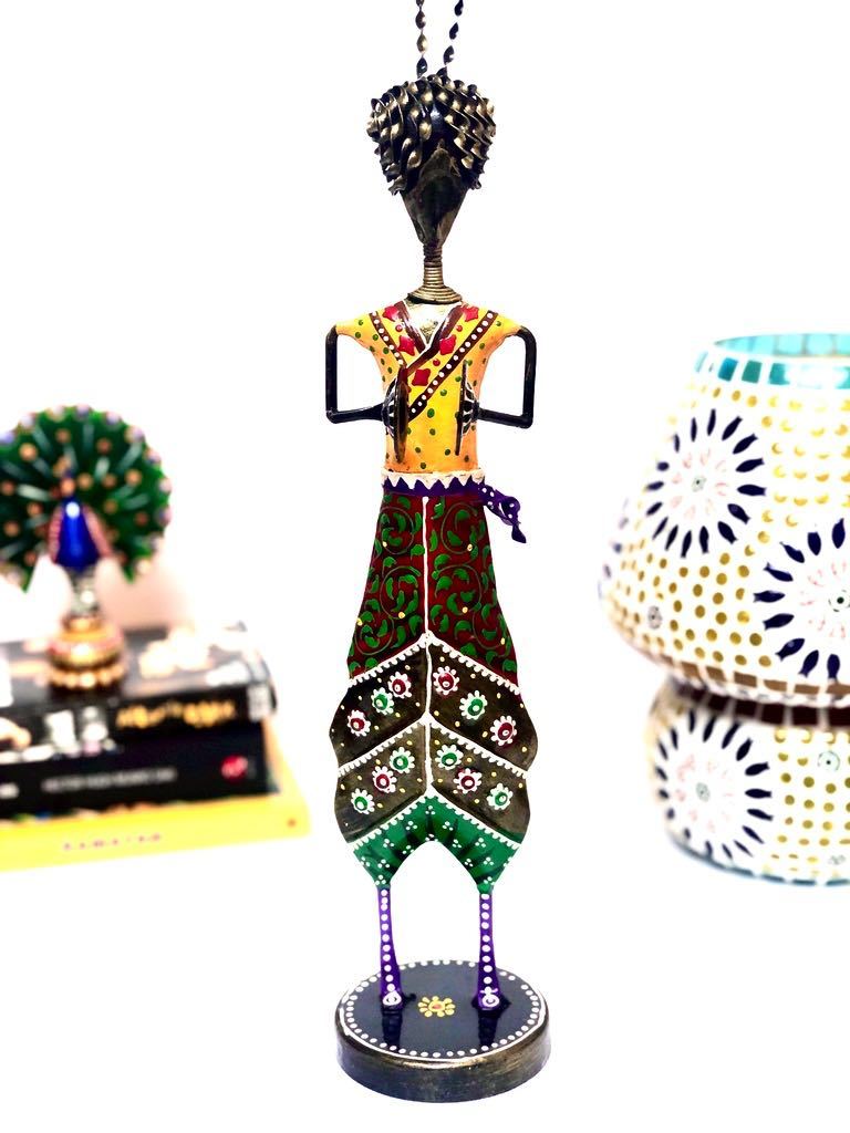 Musician Metal Antiquity Painted Vibrant Colors Export Quality Tamrapatra - Tamrapatra