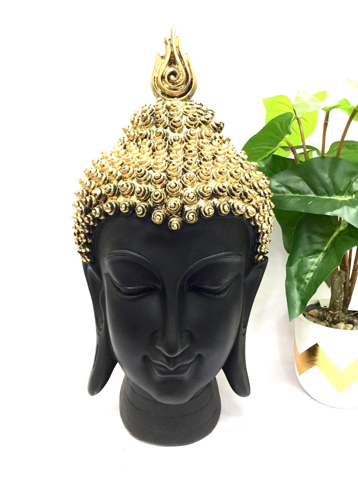 Buddha Face Sculpture Face Home Décor Spiritual Arts Exclusively At Tamrapatra