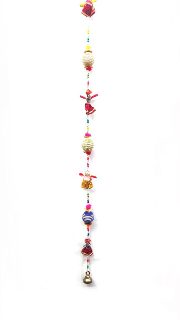 Puppet Hanging Traditional Danglers With Bell Decoration Ethnic By Tamrapatra