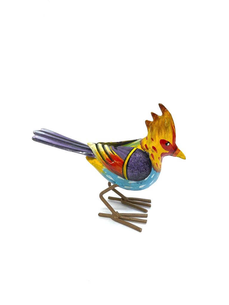 Contrasting Multicolor Metal Birds Various Styles Handicrafts Exporter Tamrapatra