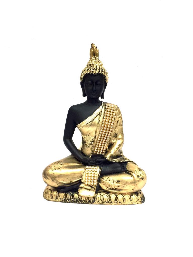 Buddha In Black Gold Shade Spiritual Art Of Gifting's & Décor From Tamrapatra