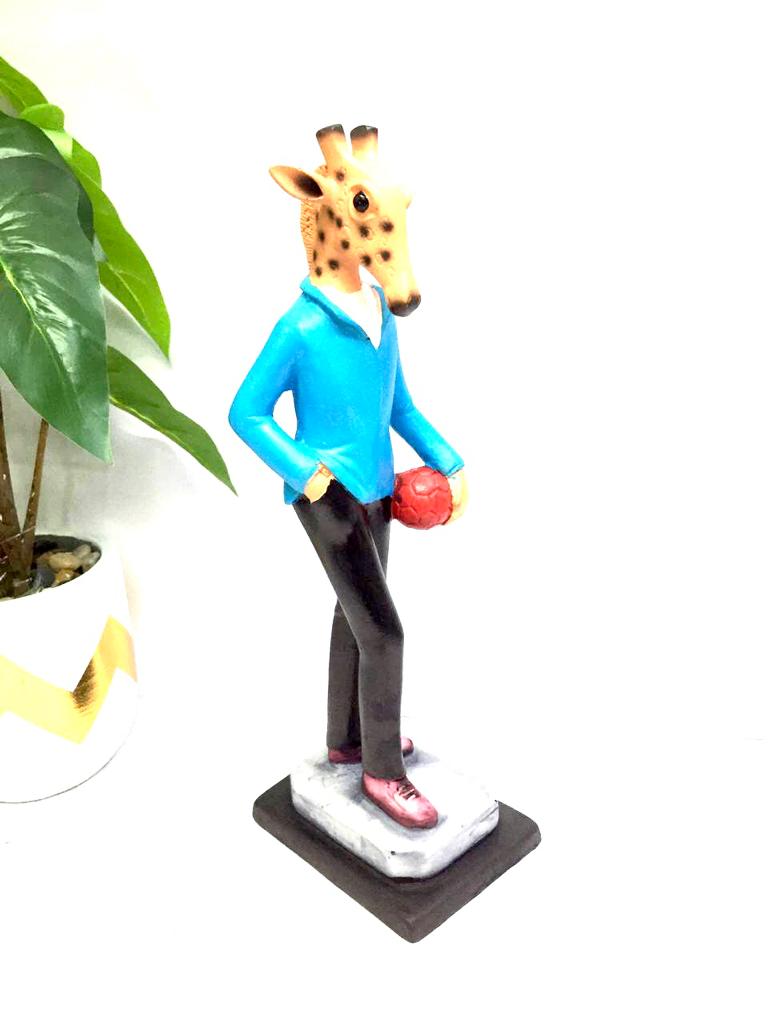 Giraffe Modern Figurines Wearing Classy Outfits In New Designs Tamrapatra