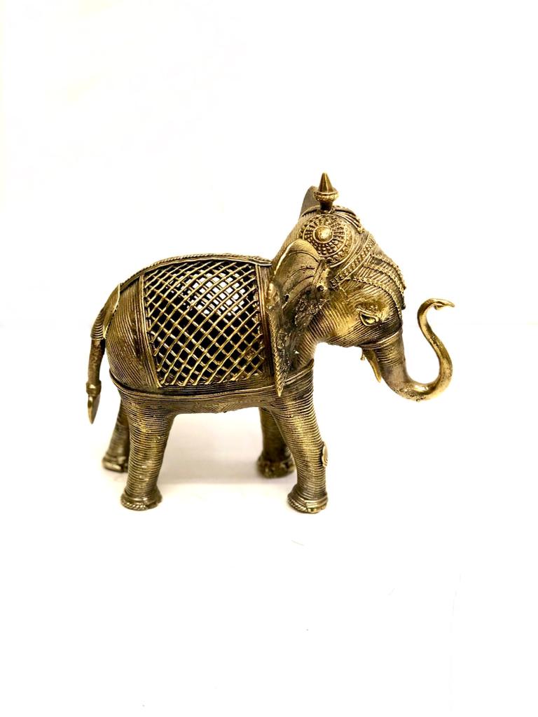 Luxury Fine Brass Collection Get Traditional Handmade Elephant By Tamrapatra