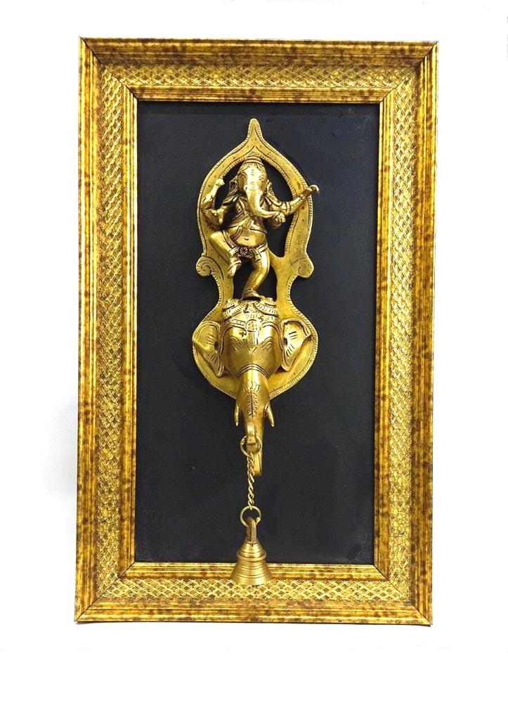 Brass Ganesha Elephant Style Frame Home Decoration Corporate By Tamrapatra