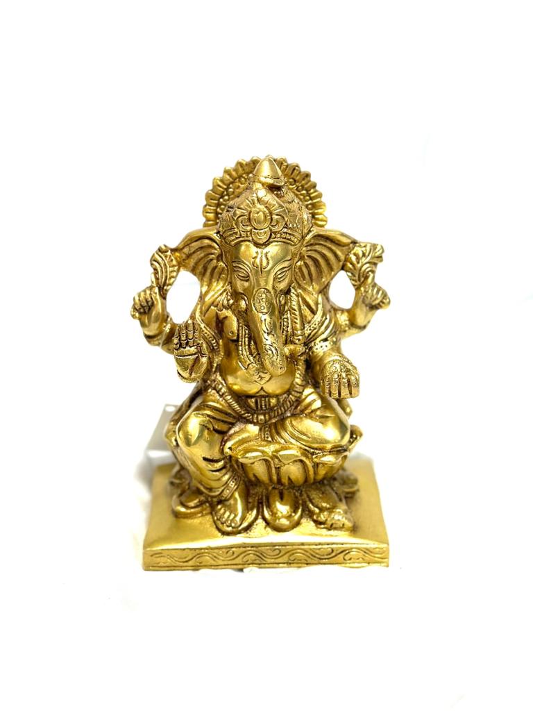 Detailed Carving By Skilled Artisans On Lord Ganesh Religious By Tamrapatra