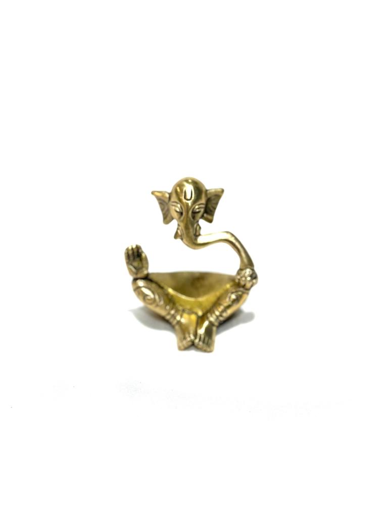 Modern Style Ganesha In Attractive Style Designer Brass Idols By Tamrapatra