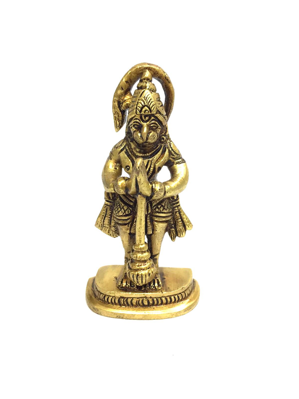 Lord Hanuman Brass Statue 'Companion Of God Rama' New Designs Tamrapatra - Tamrapatra