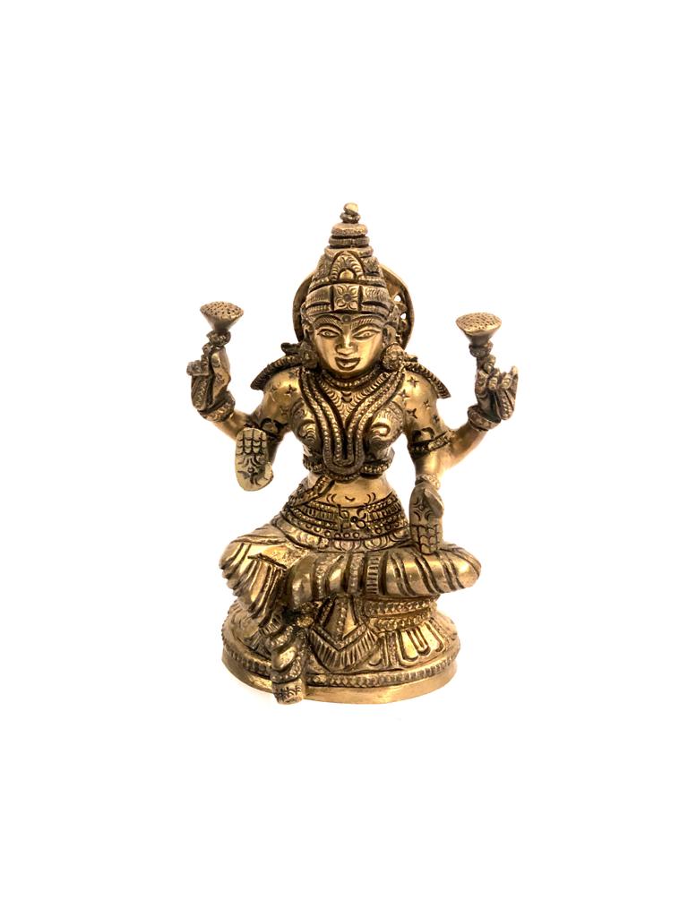 Brass Handicrafts Excellence Designer Idols Ganesh Lakshmi By Tamrapatra