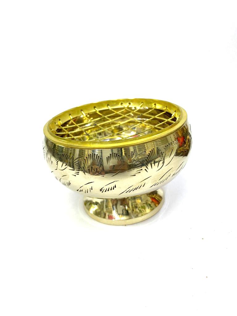 Wonderful Brass Décor Bowl For Dhoop Pooja Religious Decoration Tamrapatra