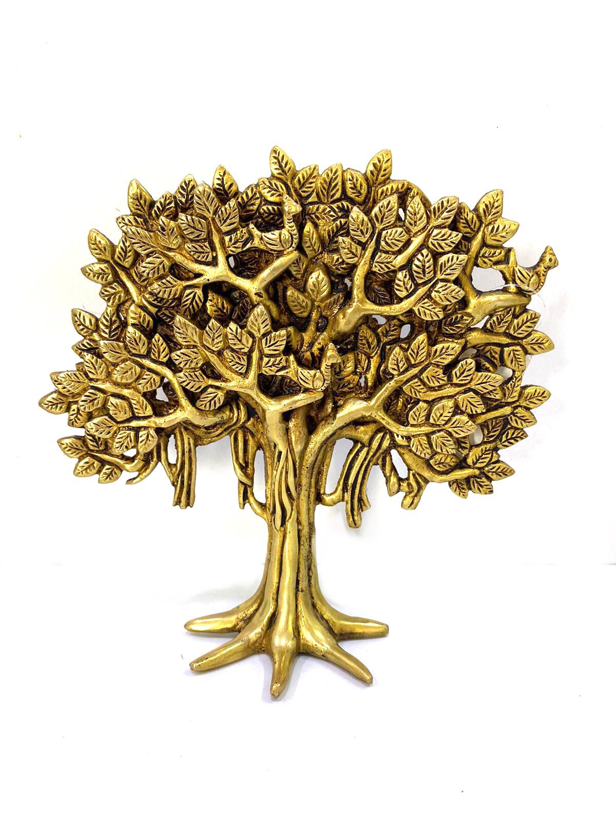 Brass Tree Kalpavriksha Handmade Creations Luxury Banyan Tree With Birds By Tamrapatra