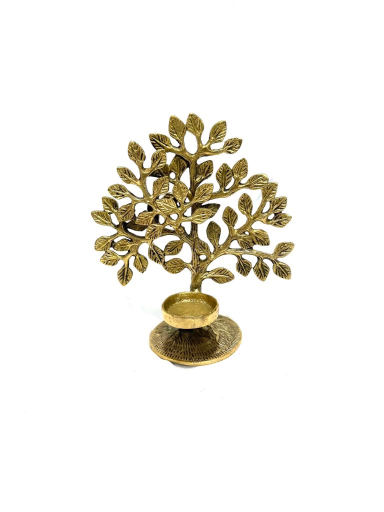 High Quality Brass Tree With Tea Light Holder Gift & Decoration From Tamrapatra - Tamrapatra