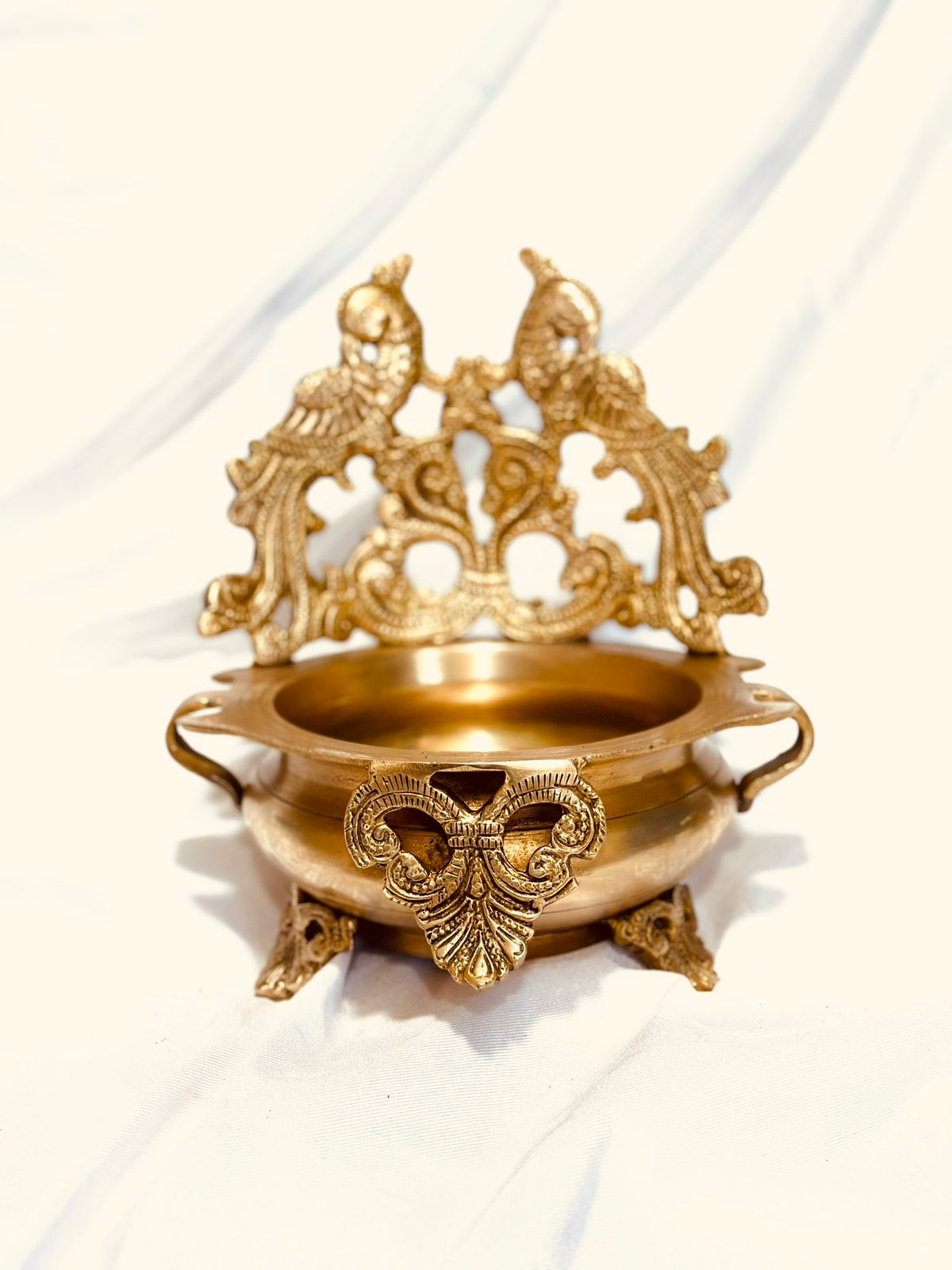 Premium Heavy Brass Urli Finest Craftsmanship Console Decoration By Tamrapatra
