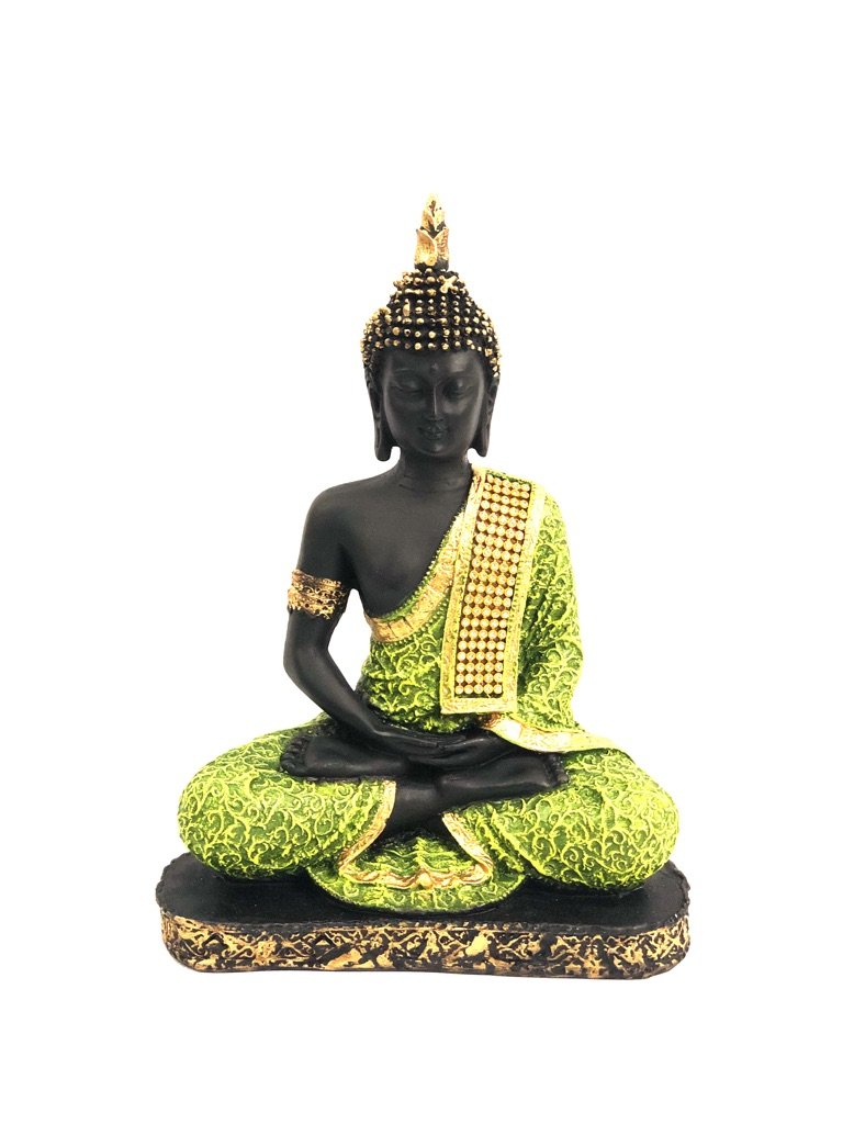 Buddha Statue Figure Idol Resin Exclusive Artefacts Multicolor Tamrapatra