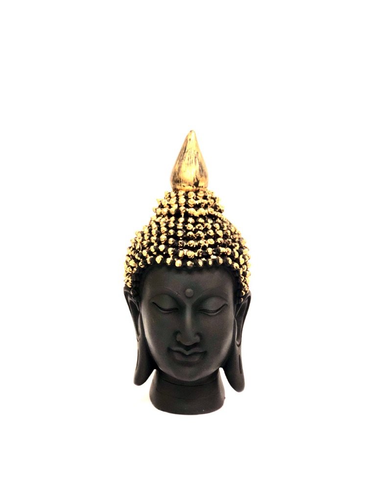 Buddha Face Classic Black In Various Size Decorative Art Feng Shui By Tamrapatra