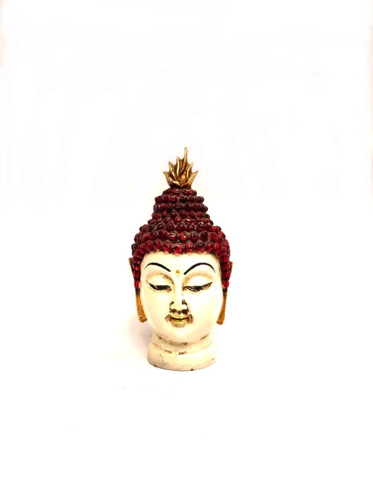 Buddha Face In Various Shades Detailed Indian Craftsmanship Only By Tamrapatra