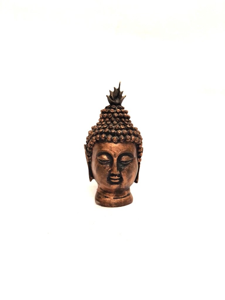 Buddha Face In Various Shades Detailed Indian Craftsmanship Only By Tamrapatra