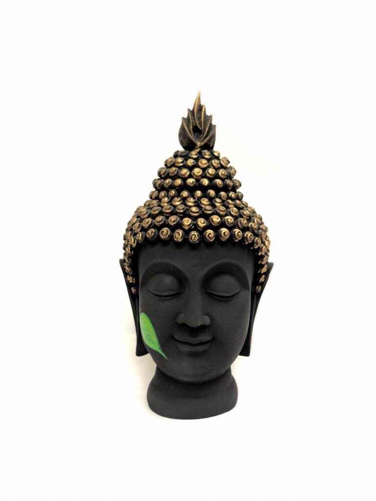 Buddha Face Handpainted Leaf Exclusive Spiritual Decor At Tamrapatra