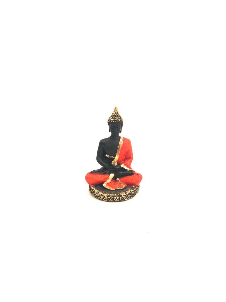 Buddha Figurine Crafted From Resin Suits Car Decoration Home By Tamrapatra