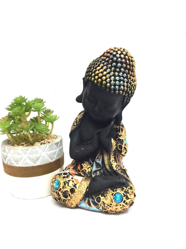 Monks In Various Designs Black & Multicolor For Décor Gifts By Tamrapatra