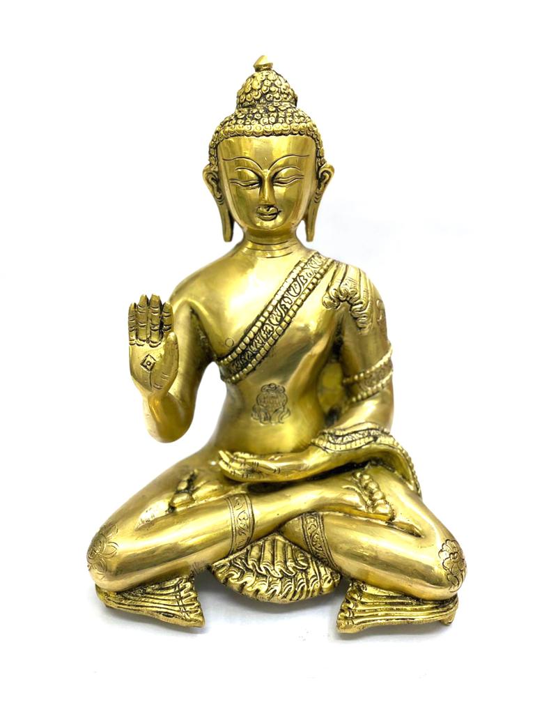 Buddha Idols Spiritual Excellence Huge Range Of Brass Collectible From Tamrapatra