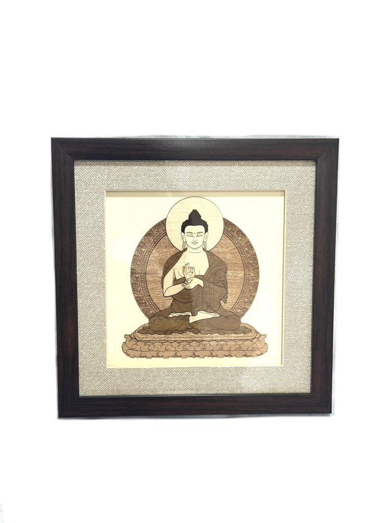 Buddha 3D Art Wooden Frame Unique Craftsmanship Corporate Gifts Tamrapatra