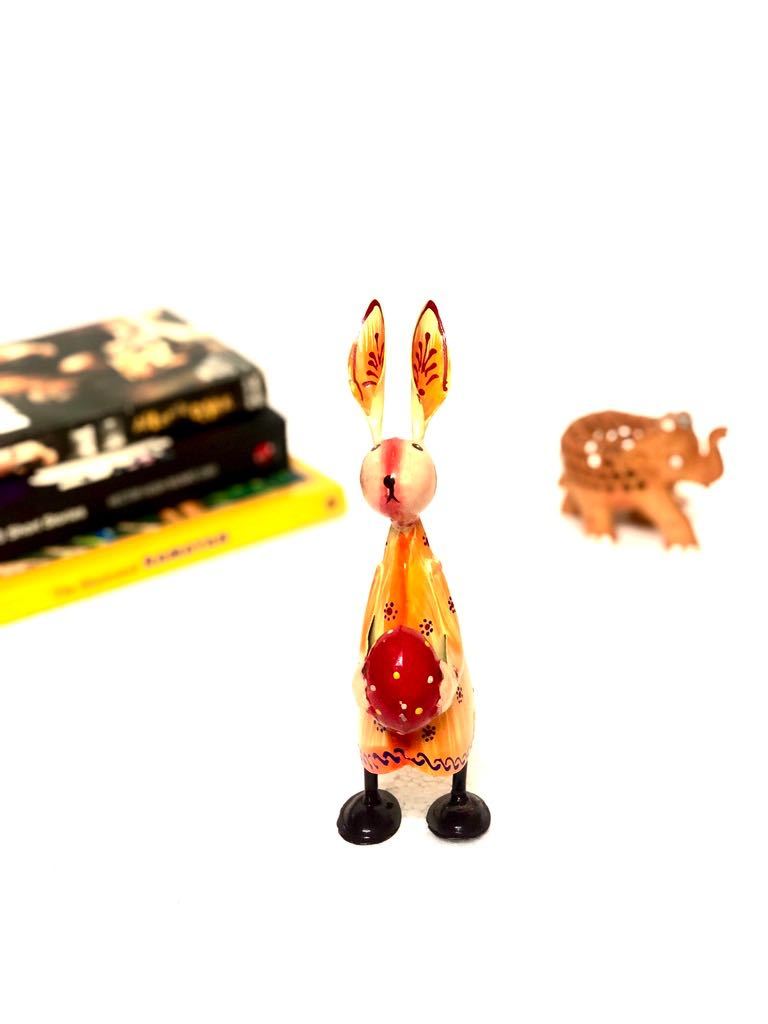 Cute Bunny Playing With Objects Metal Collection Tamrapatra - Tamrapatra