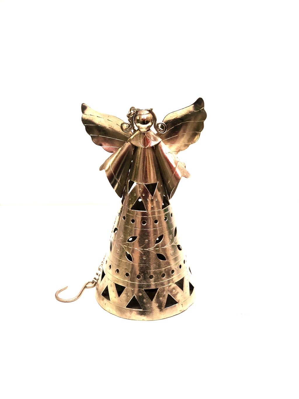 Angel Metal Nickel Painted Hanging Lighten Up Your Space Handcrafted Tamrapatra