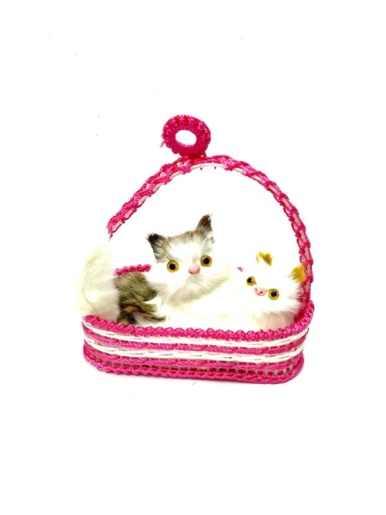 Cats In Colored Basket Stuffed Toys Colors New Hot Collection From Tamrapatra