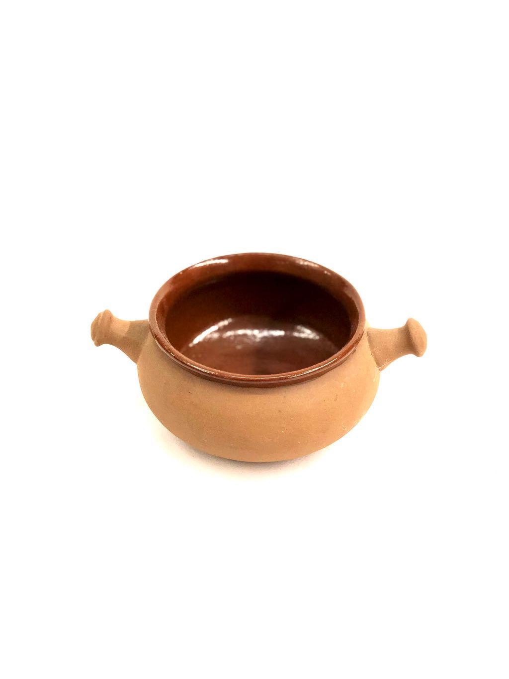 Clay Soup Bowl Glazed For Various Purpose Kitchen Accessories Tamrapatra