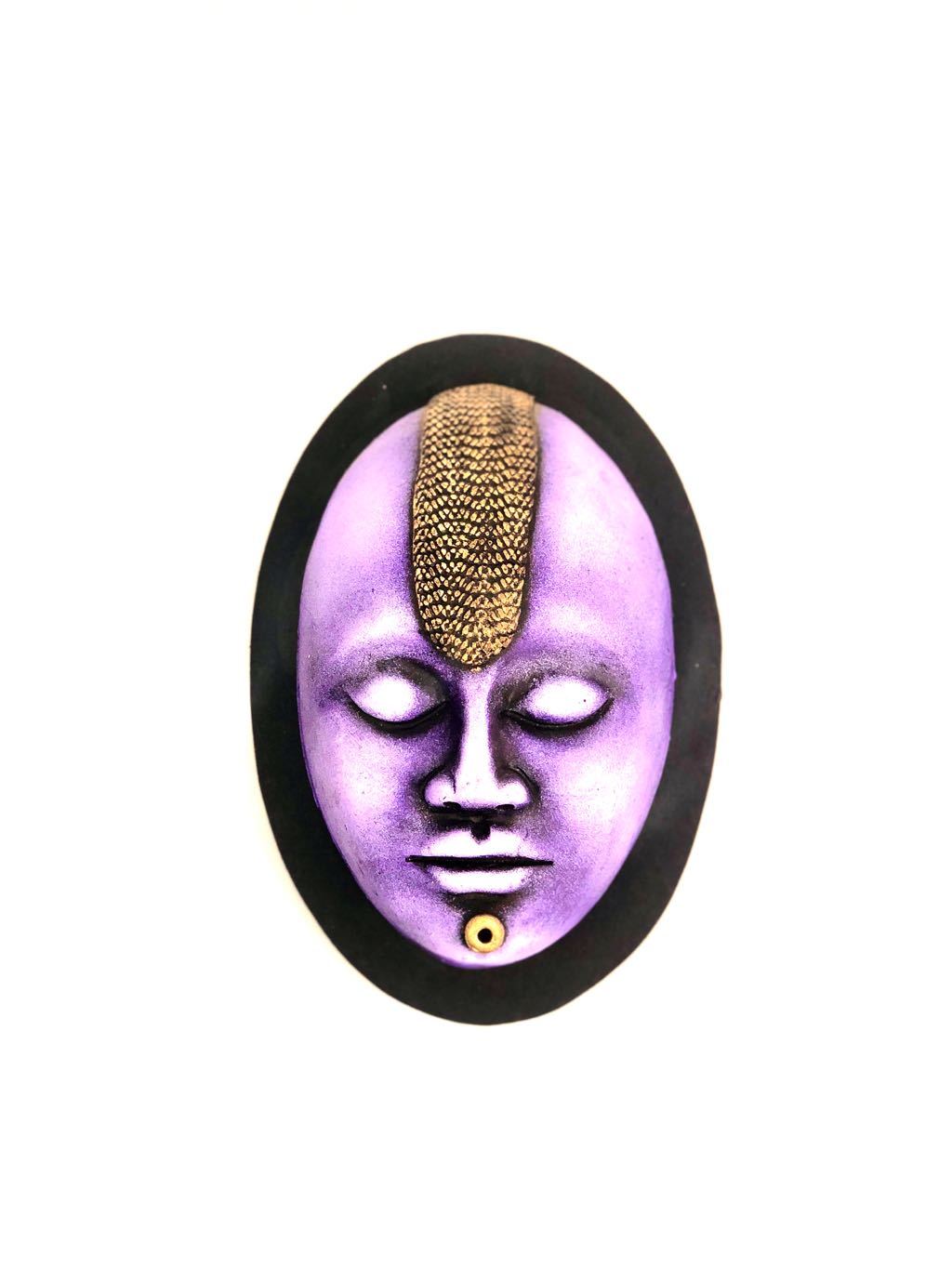Creative Terracotta Masks In Vibrant Shades On MDF Hanging Tamrapatra
