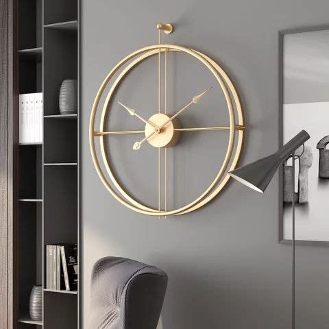 Exclusive Wall Clock Designed To Impress Metal Double Ring Finish Tamrapatra