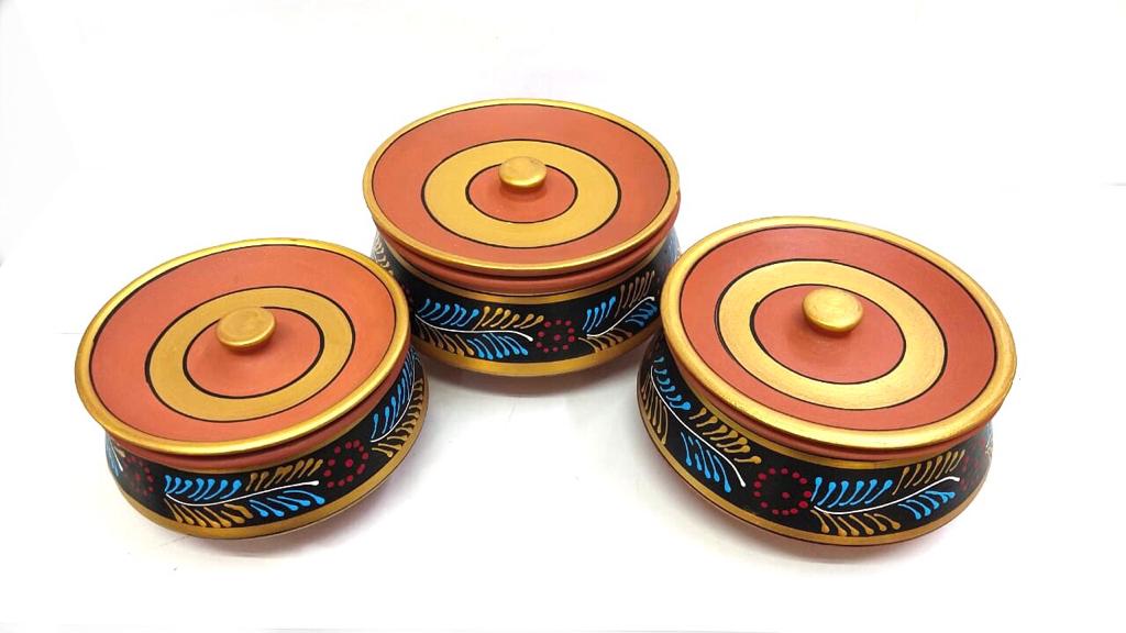 Degchi Cooking Pots Hand Painted In New Variety & Sizes Only At Tamrapatra